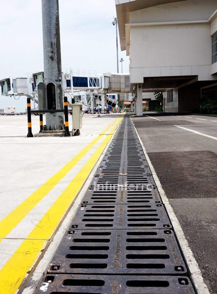 cast iron gratings at juanda airport